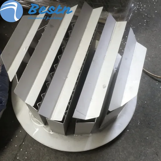 Stainless Steel 304 316L Tower Internals Metal Trough Type Gas-Liquid Distributor for Packed Column